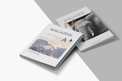 精致风景现代杂志设计模型[PSD,PDF]