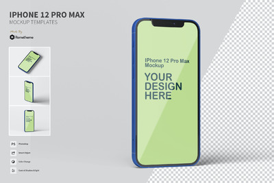 高端IPhone12Pro Max手机产品样机[PSD]
