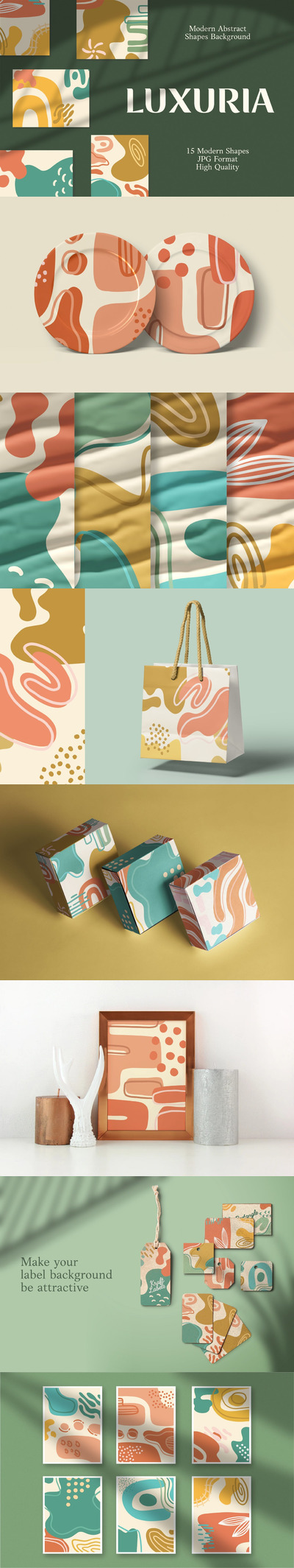 时尚高端简约清新抽象背景底纹纹理集合