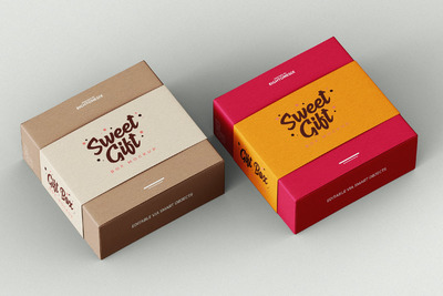 礼品盒模型样机（PSD）