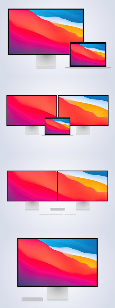 专业显示器XDR和MacBookPro-sketch样机