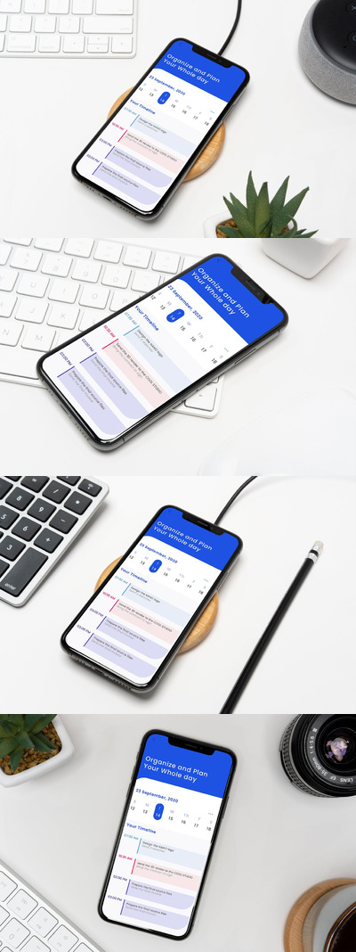 高品质的手机APP UI样机展示模型mockups