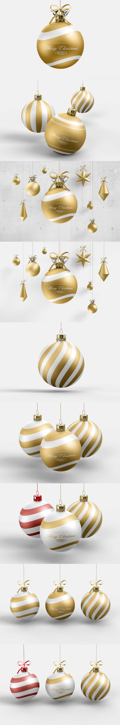 圣诞球圣诞舞会元素下载[PSD]