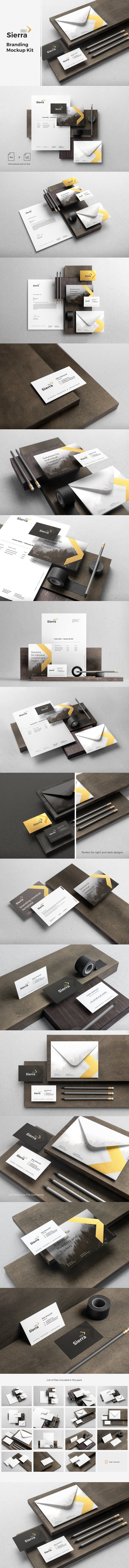 木板元素高端办公文具品牌样机素材包[3.18GB,PSD]