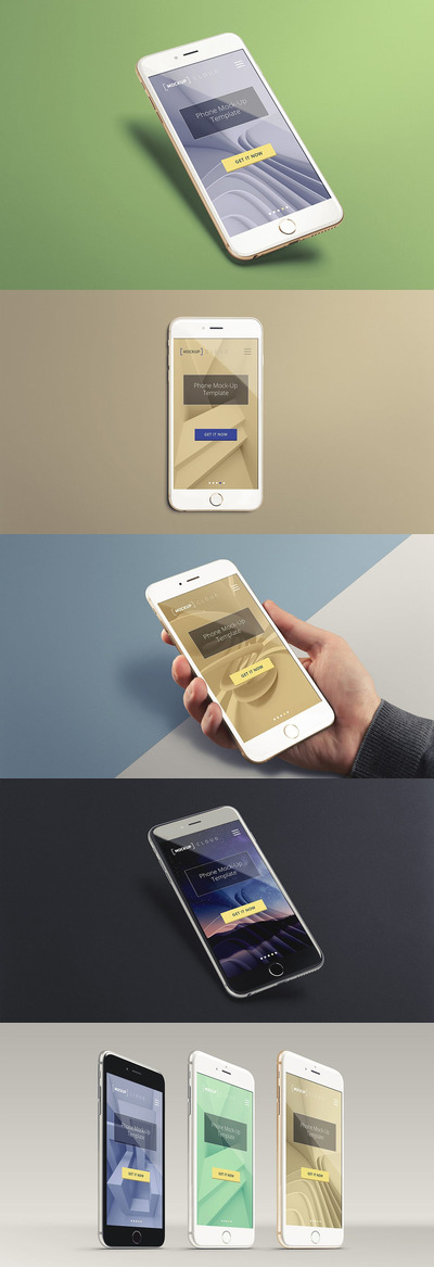 经典iPhone智能手机样机集