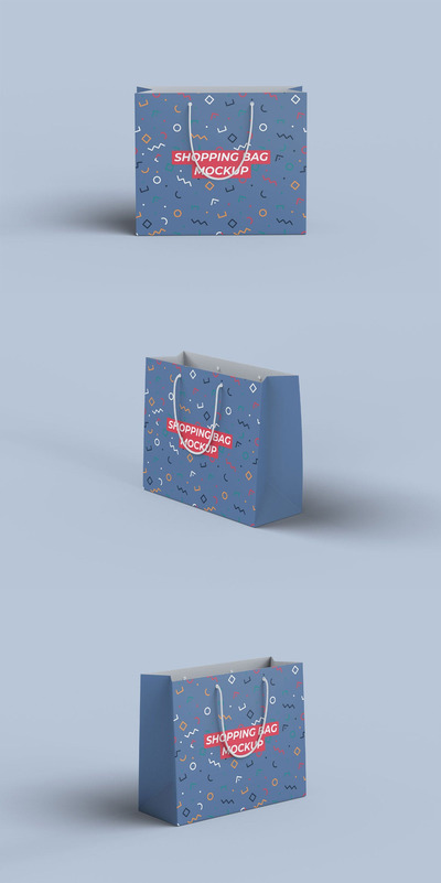 购物纸袋设计样机[PDF,PSD]