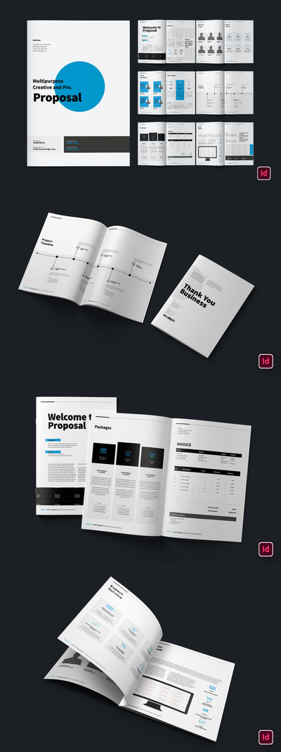 清新简约时尚多用途的宣传册画册杂志房地产楼书设计模板