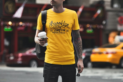 城市系列T恤展示设计样机素材包[2.37GB,PSD]