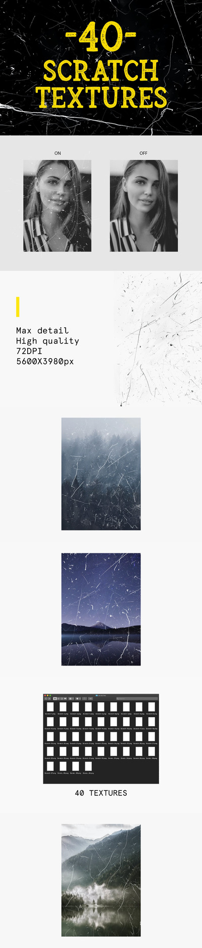 40种逼真质感复古划痕纹理背景底纹纹理集合