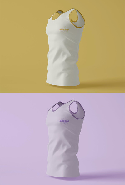 背心T恤设计样机