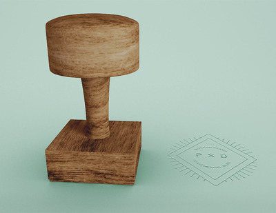 logo图章设计样机（PSD）