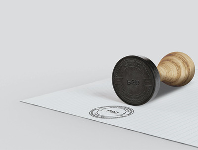 logo图章设计展示样机（PSD）