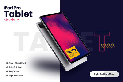 iPad平板电脑样机模型[PSD，PDF]