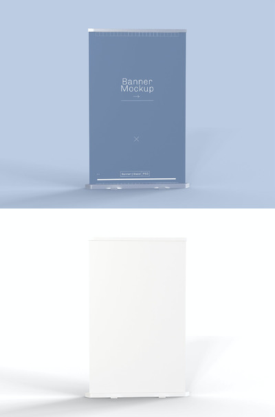 广告横幅展示样机[PSD]