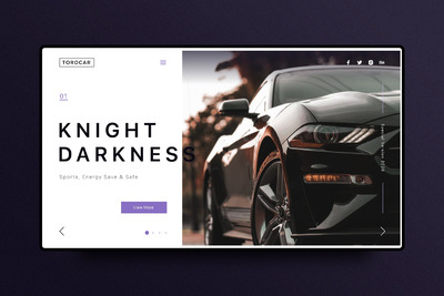 汽车网站横幅模板[FIG]