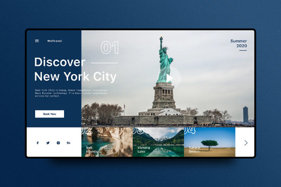 旅游网站横幅模板[FIG]