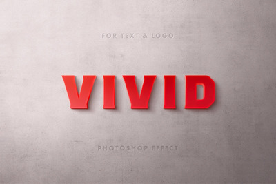 红色3D字体标志样机（PSD）