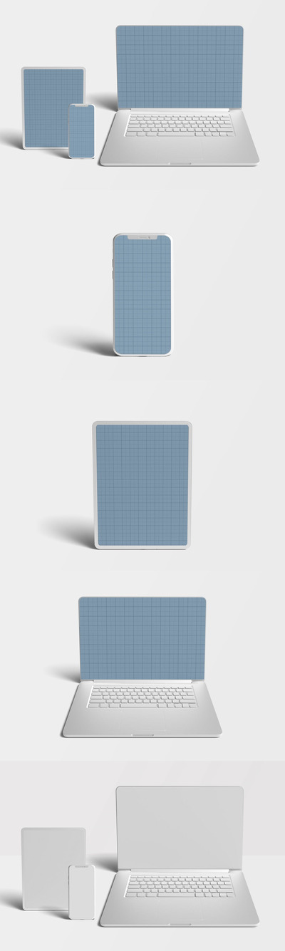 响应式网页设计展示设备样机（PSD）