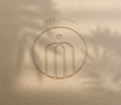 压印logo设计PS样机（PSD）