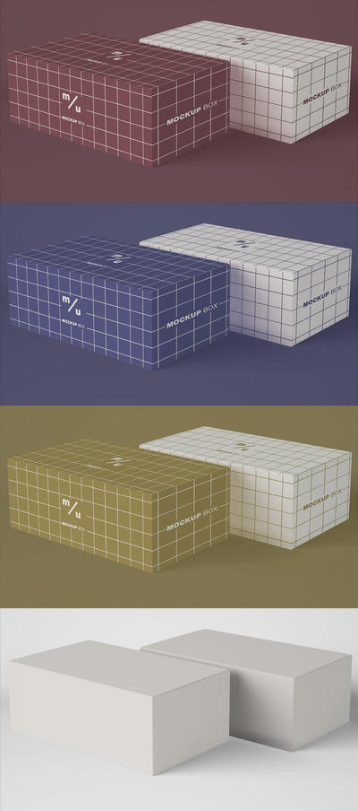 品牌纸盒模型样机（PSD）