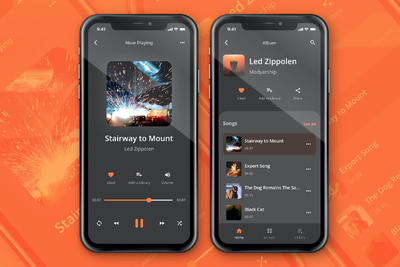 深色酷炫APP Ui模板(PSD,fig)