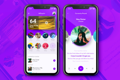 潮流音乐APP Ui模板(fig)