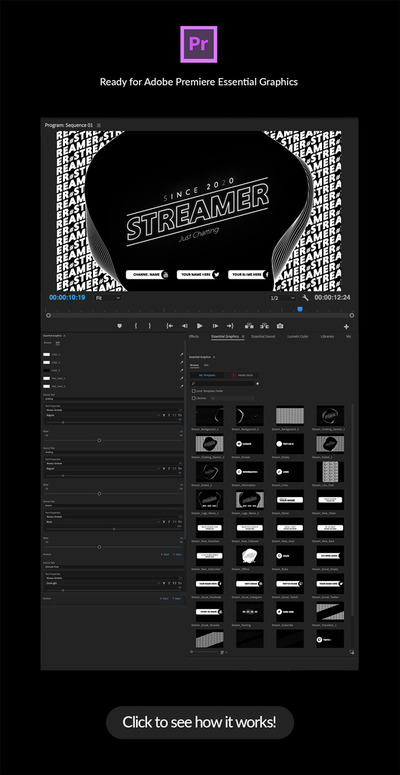 流媒体社交聊天主题视频ae素材包