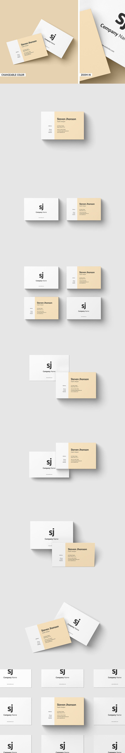 高端商业名片样机（PSD）