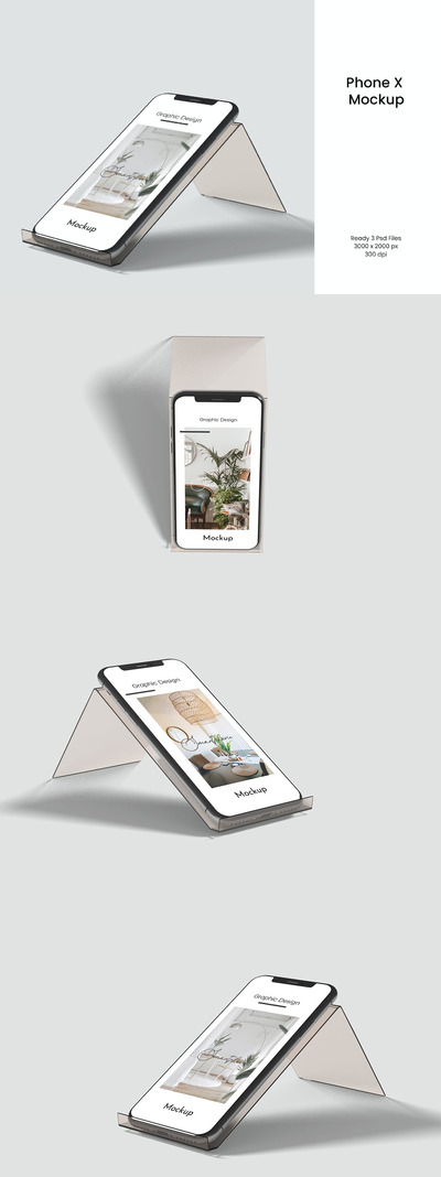 高品质的iPhone X APP UI样机展示模型mockups