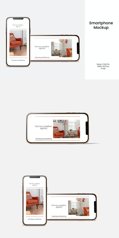 iPhone APP UI样机展示模型mockups