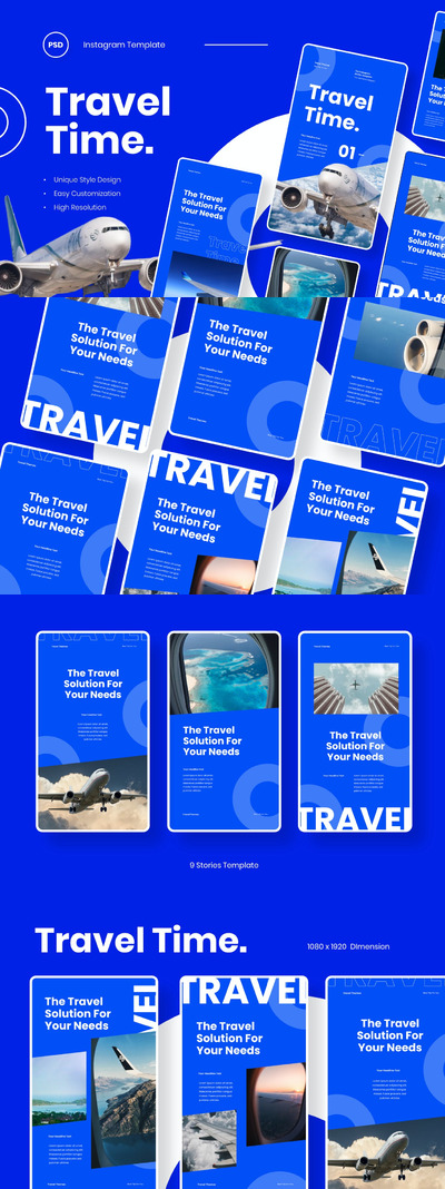 高端时尚简约专业的商业商务质感Instagram社交媒体banner海报设计模板-PSD