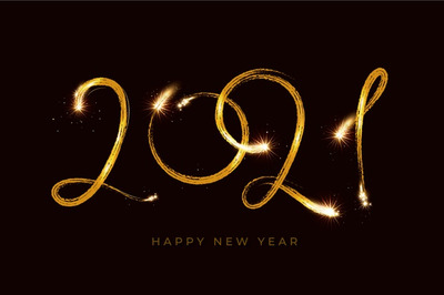 烟花2021年新年背景