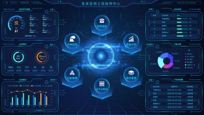 数据可视化大屏PSD