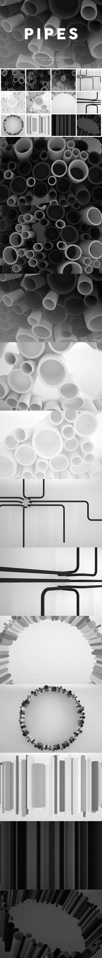 抽象管道3D立体抽象背景底纹纹理集合