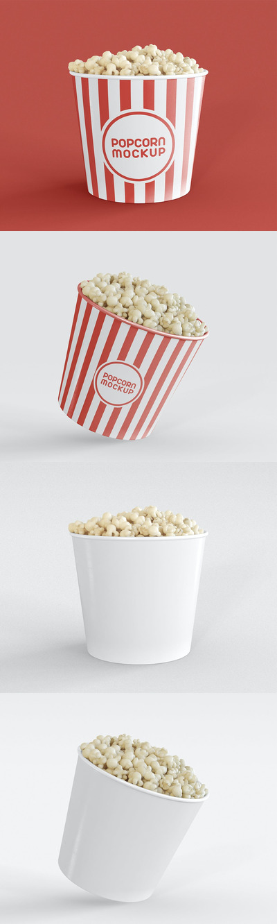 电影院爆米花模型样机（PSD）
