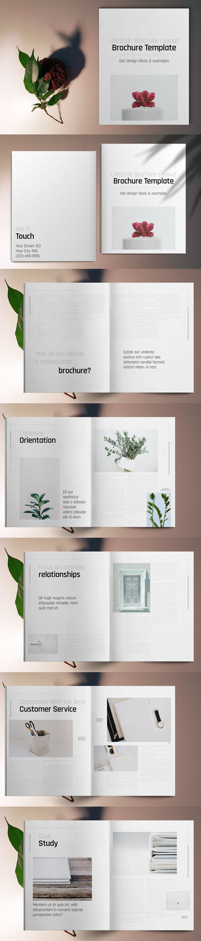 生活方式主题宣传册设计模板