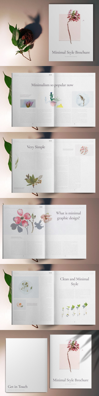 极简主义风格宣传册设计模板