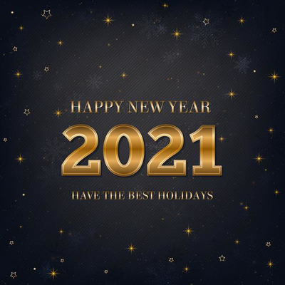 2021牛年黑金设计背景