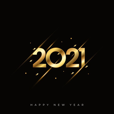 抽象的2021牛年背景