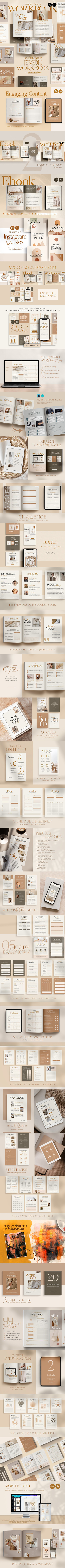 网络课程&工作簿&电子书CANVA模板