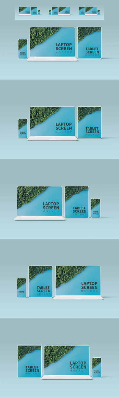 简约时尚高端多用途UI样机展示模型mockups