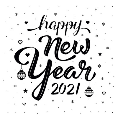 复古的新年快乐2021背景