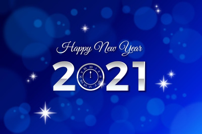 2021模糊新年快乐背景