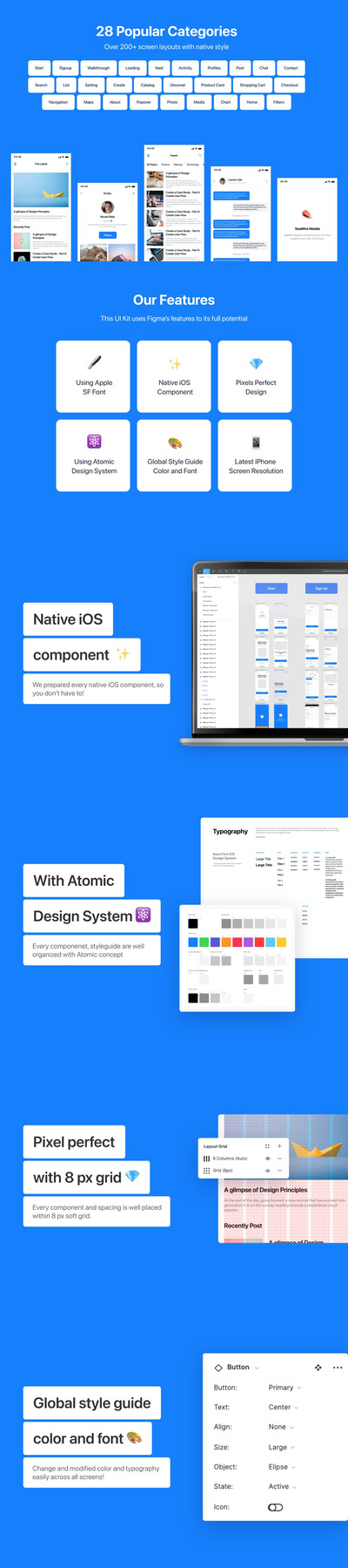 iOS 常用多功能 APP UI组件库 (fig)