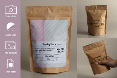 牛批纸袋密实袋包装样机（PSD）