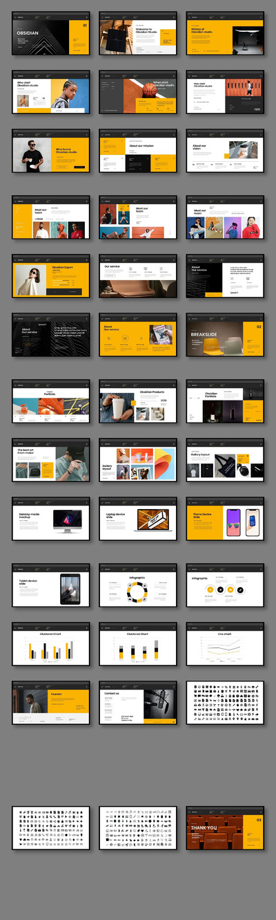 创意机构&公司PPT模板（PPTX）