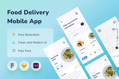 美食餐饮 App Ui Kits（FIG,SKETCH,XD）