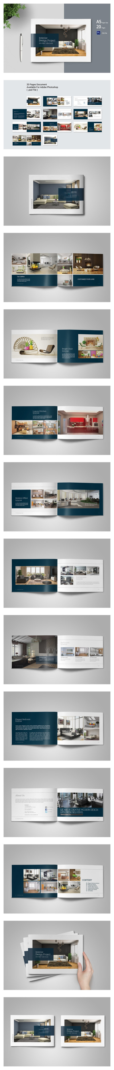 室内设计宣传册目录图册模板