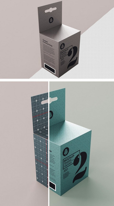 产品包装盒子样机