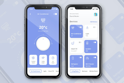 物联网APP UI设计模板（PSD,FIG）